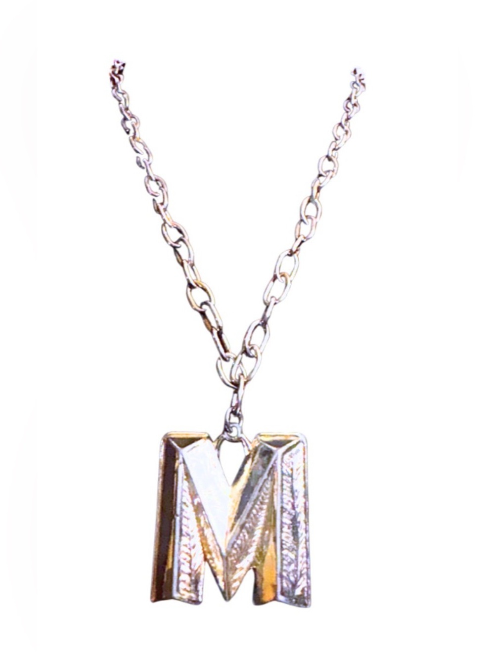 Chunky “M” Necklace